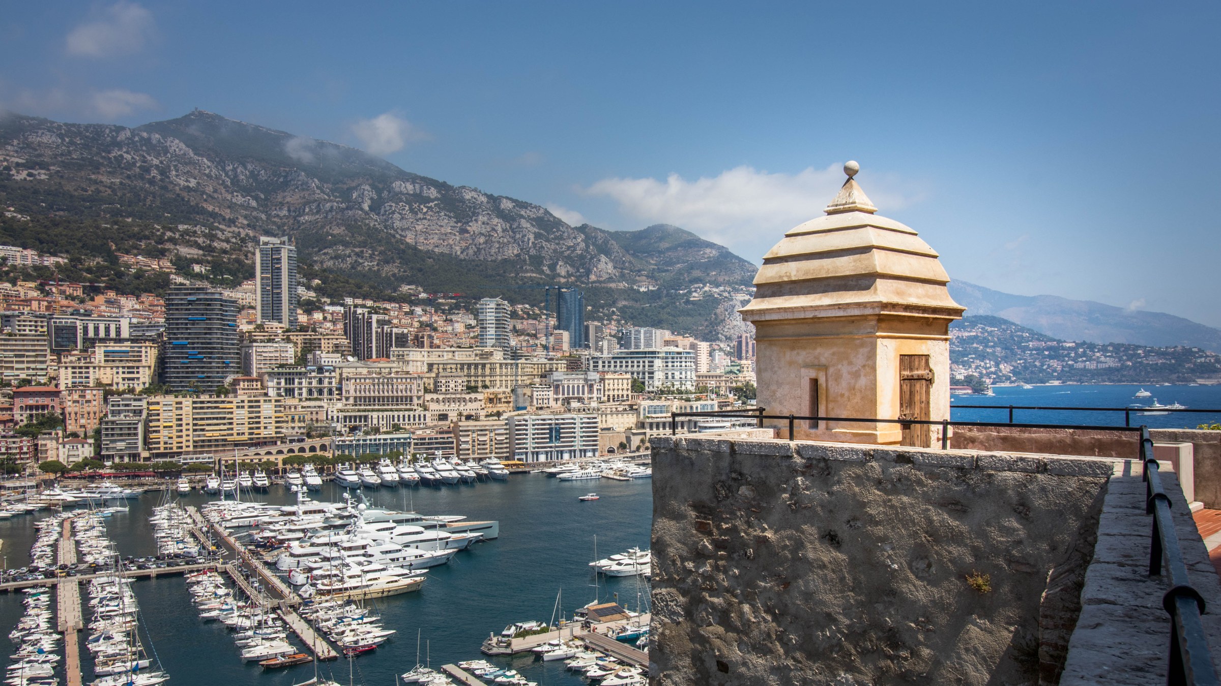 Yachts in Monaco’s Port Hercule