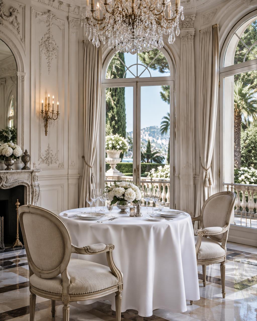 A refined Belle Époque dining salon